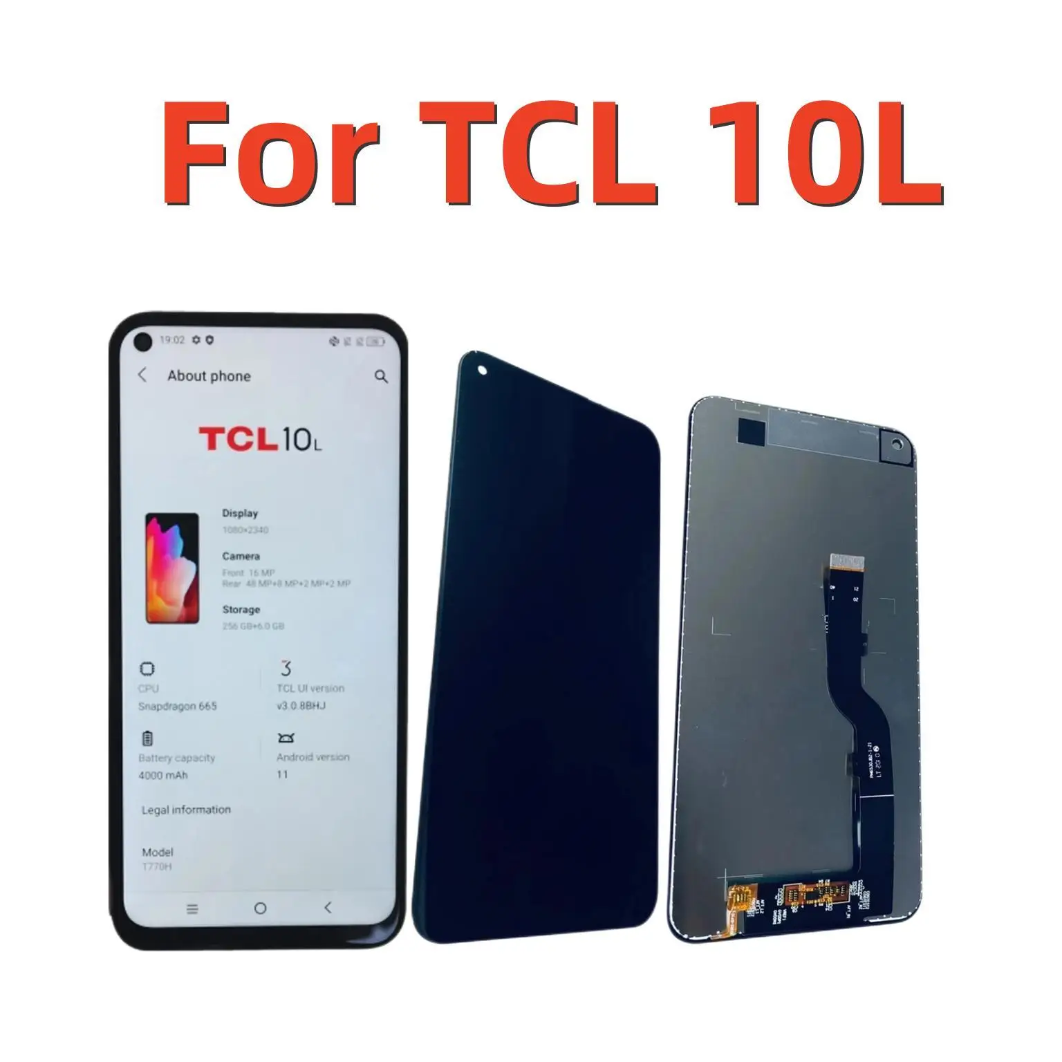 

Высококачественный ЖК-экран для TCL 10L, сенсорный ЖК-экран, цифровой инструмент в сборе для TCL 10L, ЖК-дисплей