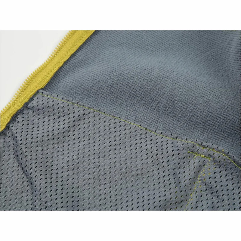 Gilet sans manches personnalisé logo homme femme col montant zippé couleur unie pêche