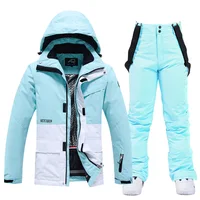 Men and Women Fashion Snow Suit, Winter Clothes Ski, Snow Ski Jacket and Pant Sets, Snowboarding Clothing, Unsex, -30 Warm - Image 6