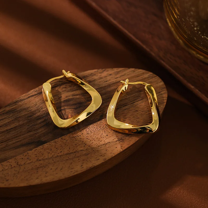 

Классические женские ушные манжеты, латунь, медь, сплав, позолоченное кольцо, обруч, серьги для женщин, деталь на день рождения, нажмите на ювелирные изделия, аксессуары