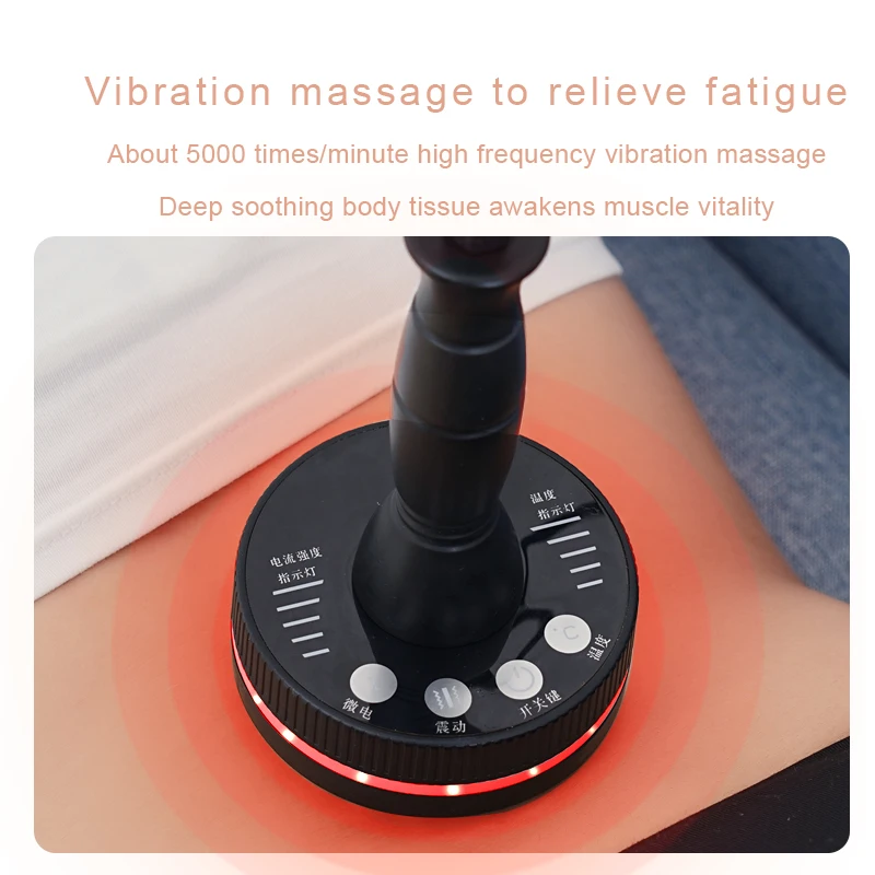 Microcurrent Meridian Brush Massager Cellulite Lymphatic Infrared Heating Vibration Body Detoxification Health ScrBlood Relaxing