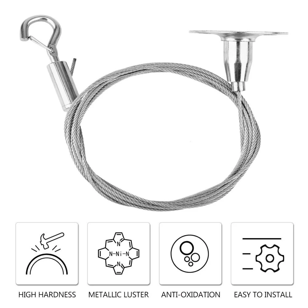 1PCS Gallery Hanging System With Adjustable Hooks and Stainless Steel Wire Rope for Heavy Frame Image Hanging