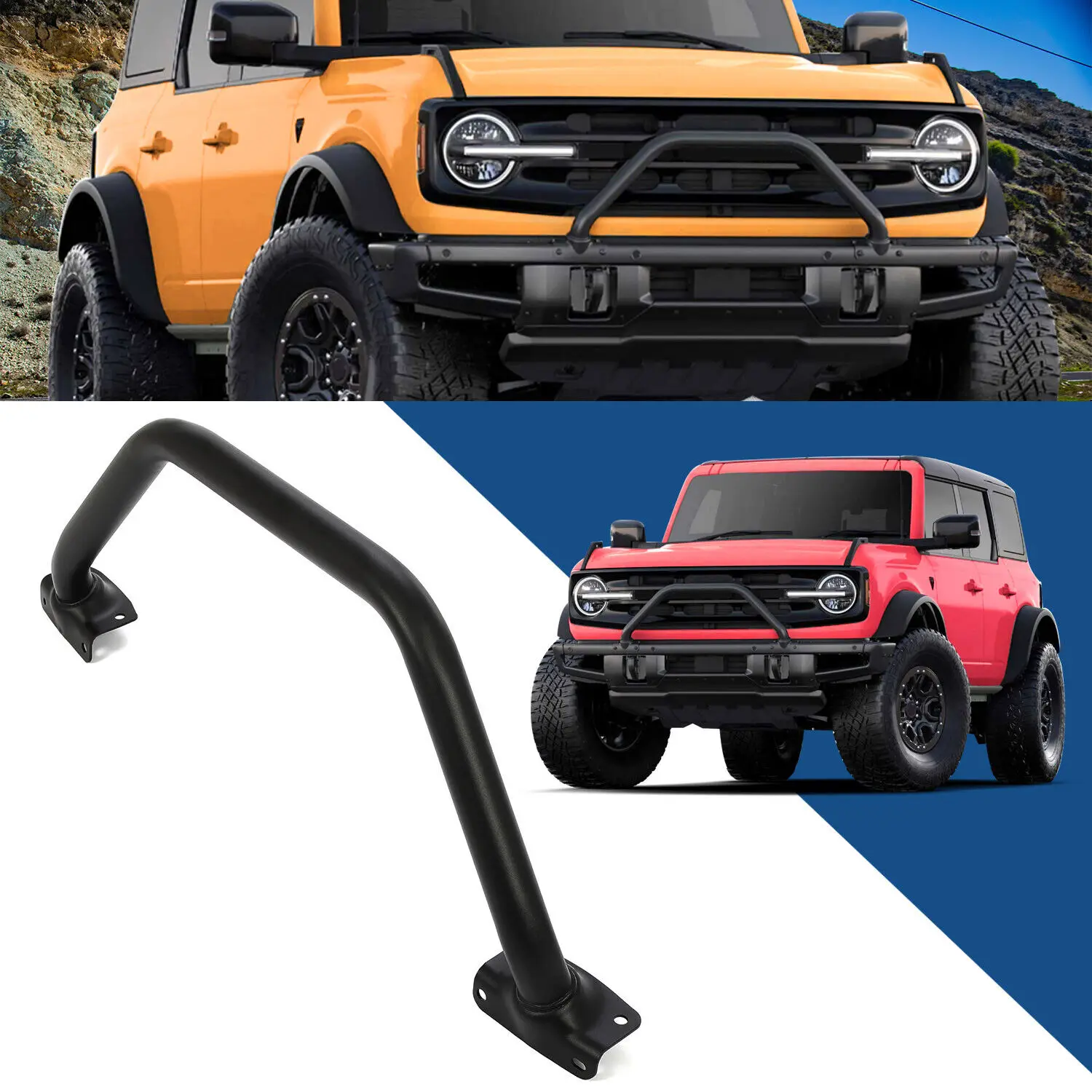 

Защитная щетка для бампера Bull Bar для внедорожника Ford Mustang 2/4 Door 2021 - 2023 22 M2DZ-17D957-AB