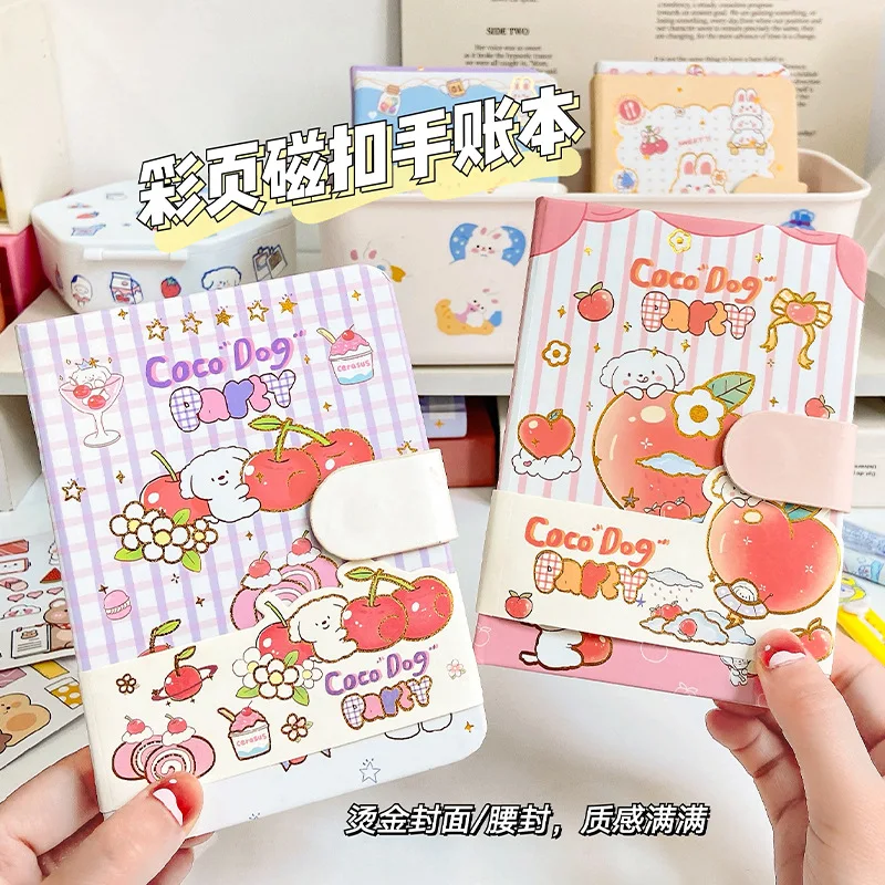 

4 pcs/lot Kawaii Fruit Animal Notebook Cute Portable Note Book Diary Planner Stationery Gift School Supplies