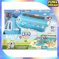 Spot Bluey Family Large Morphing Sounding Airplane Cruise Ship Doll Play House Children'S Toy Scene Action Figures Birthday Gift 1