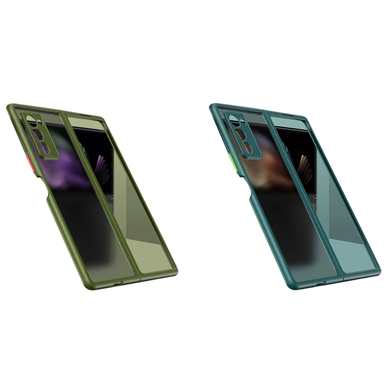 

2 шт., прозрачный чехол для Samsung Galaxy Z, задняя крышка