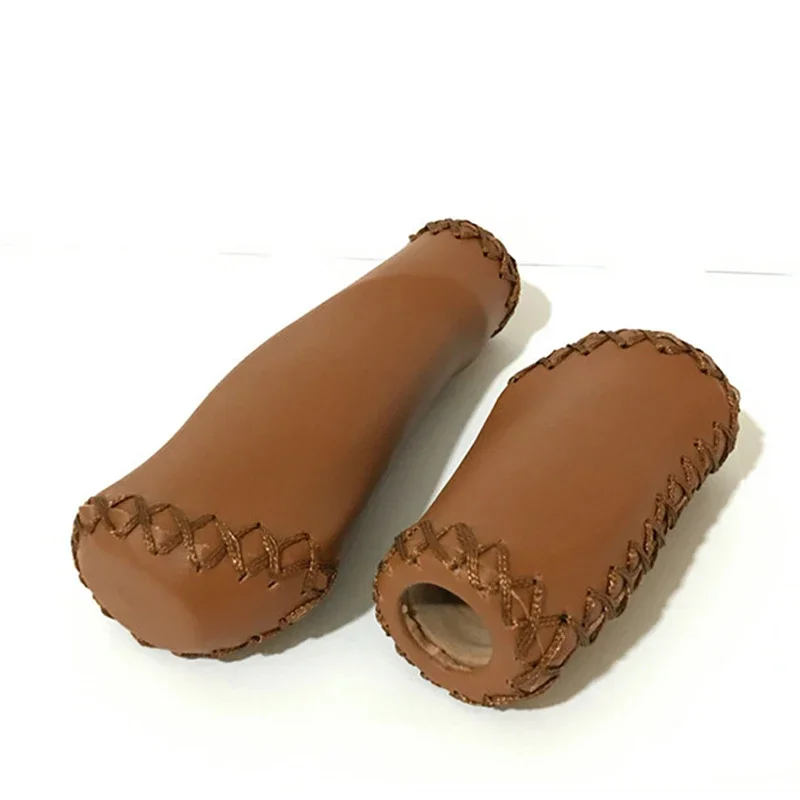 Bicycle Grip Mountain Bike Shift Bar Cover Folding Bike Handlebar 22.2mm Caliber Handlebar Cover Leather Sewn Bicycle Grip