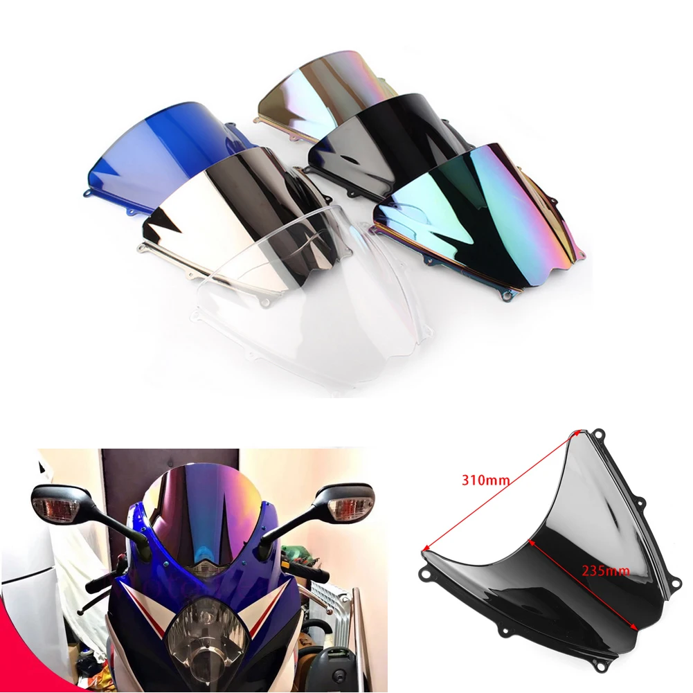 

Motorcycle screen Double Bubble Windshield Deflector Protector WindScreen For Suzuki GSX-R1000 GSXR1000 GSXR 1000 K7 2007 2008