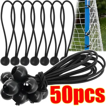 Multi-functional Elastic Tent Fix Cords Black Ball Bungee Loop Strap Tarpaulin Canopy Fixed Rope Outdoor Camping Tent Accessorie