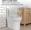 Dual Flush Elongated Standard One Piece Toilet with Comfortable Seat Height Powerful & Quiet Dual Flush Modern Toilet 3