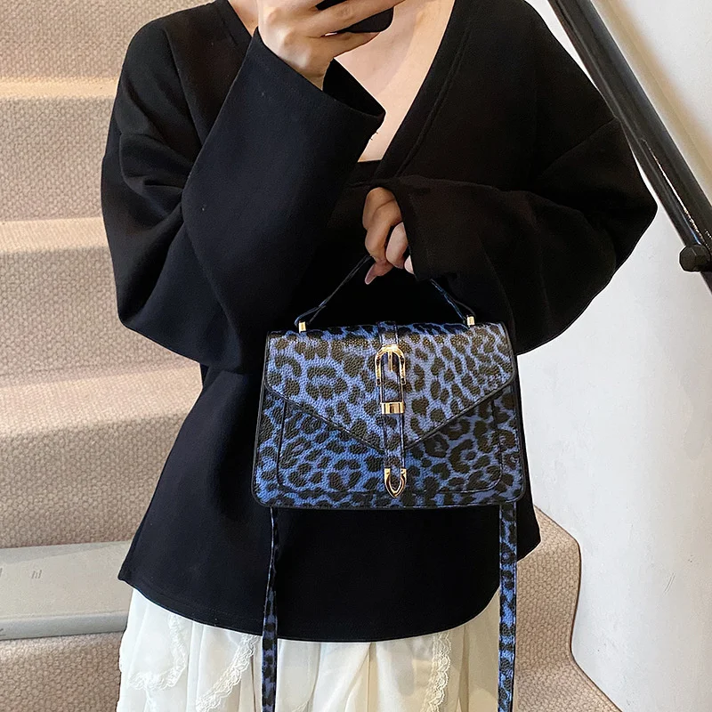 Classic Women Bag Vintage Leopard Printing Shoulder Bags Small PU Leather Crossbody Bags For Women Brand Handbags