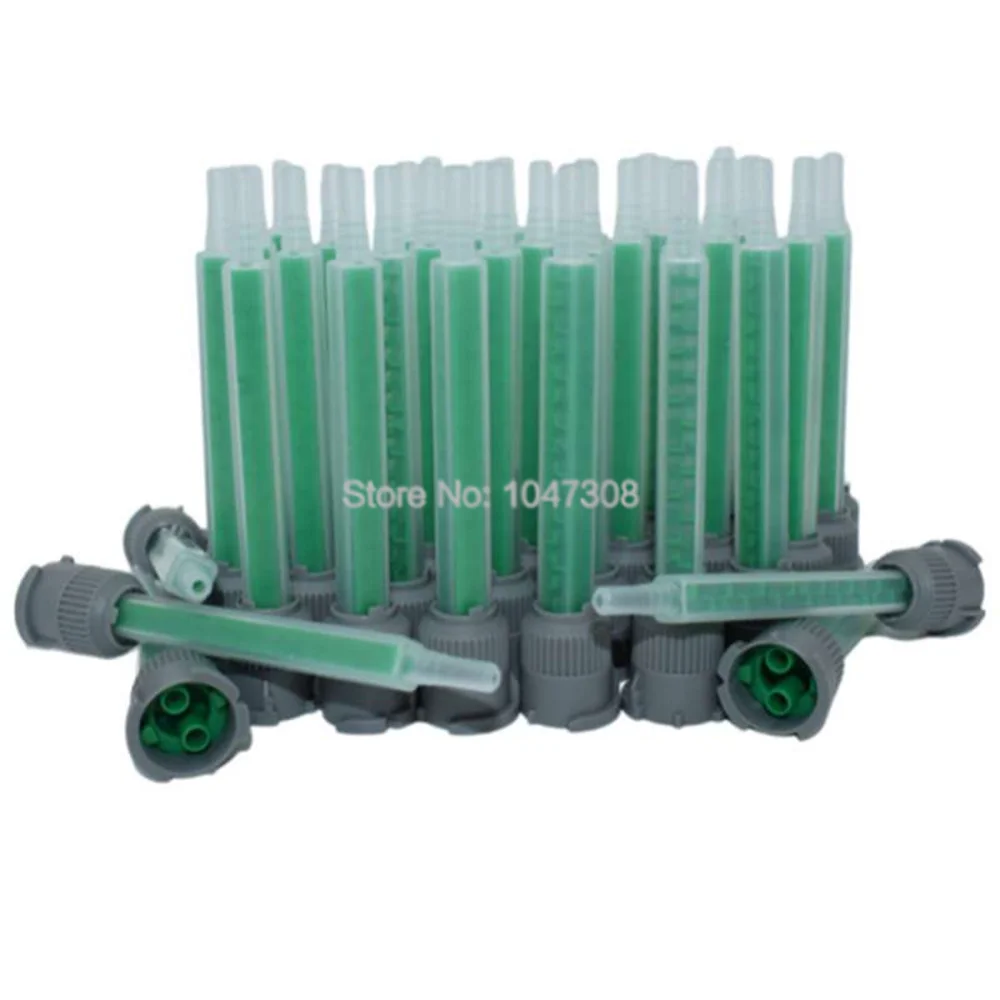 

100pcs 1:1 Epoxy Static Mixer Epoxies Resin AB Glue Mixing Nozzles 2-part Tube Cartridge Applicator Dispenser 90mm Long