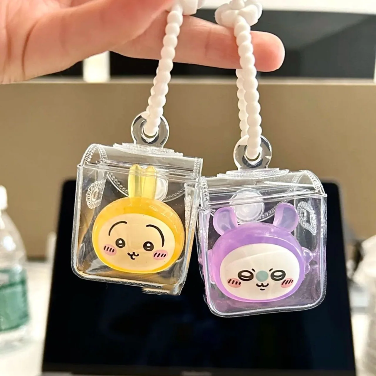 Transparent Mini Doll Storage Bag Display Case for Bubble Mart Ornaments Collection Dustproof Figurine Toys Organizer Box