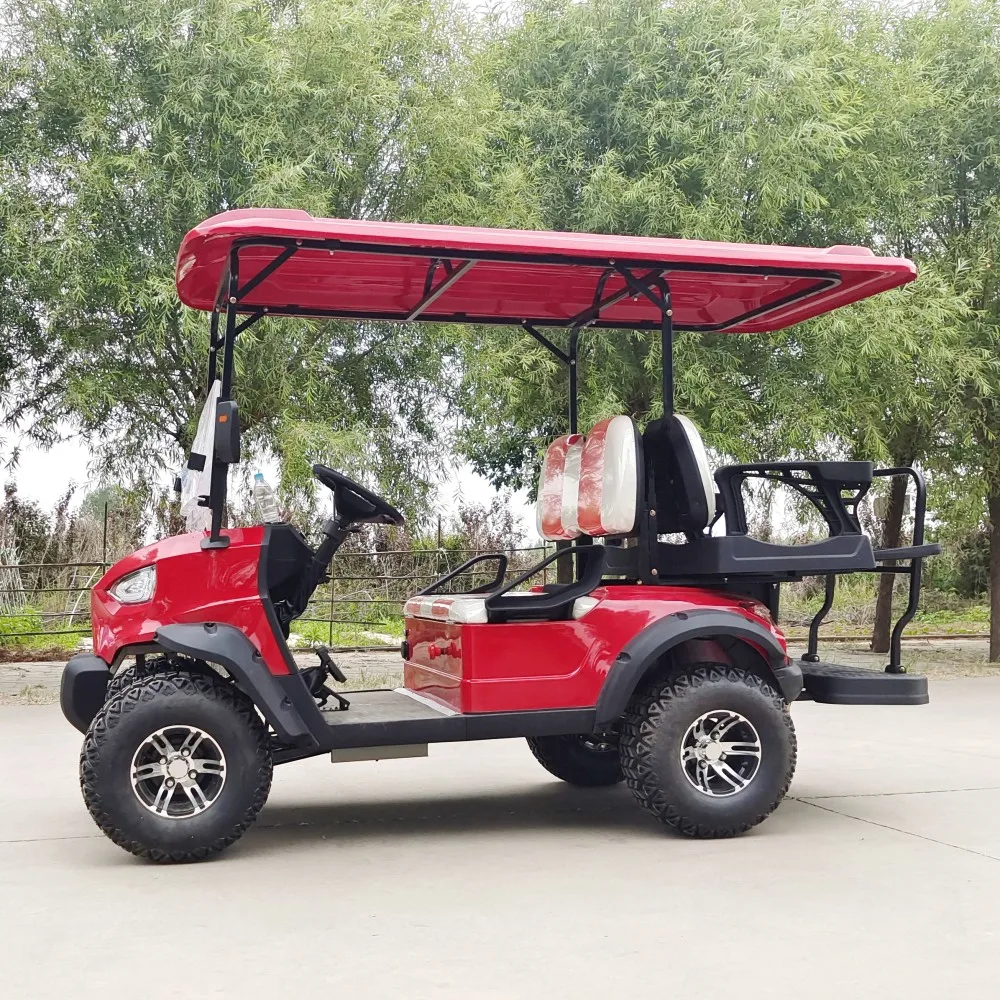 Carrello Da Golf Elettrico Con Motore 4 + 2 Posti 4Kw/5Kw/2/4/6 Posti Carrello Da Golf/Con Carrelli Da Golf Elettrici A Energia Solare