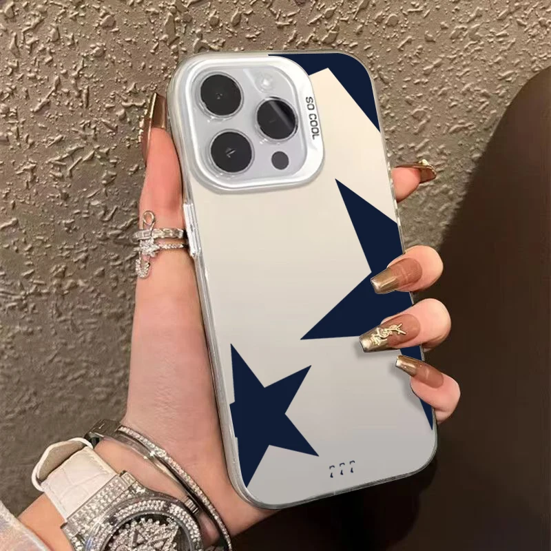 Cool Black Leopard Print Star Matte Phone Case