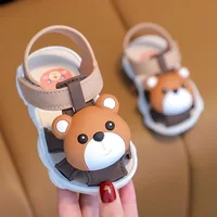 High Quality Comfortable Breathable Baby Children Outdoor Sandals Simple Versatile Cute Cartoon Boys Girls Infants Walking Shoes 2