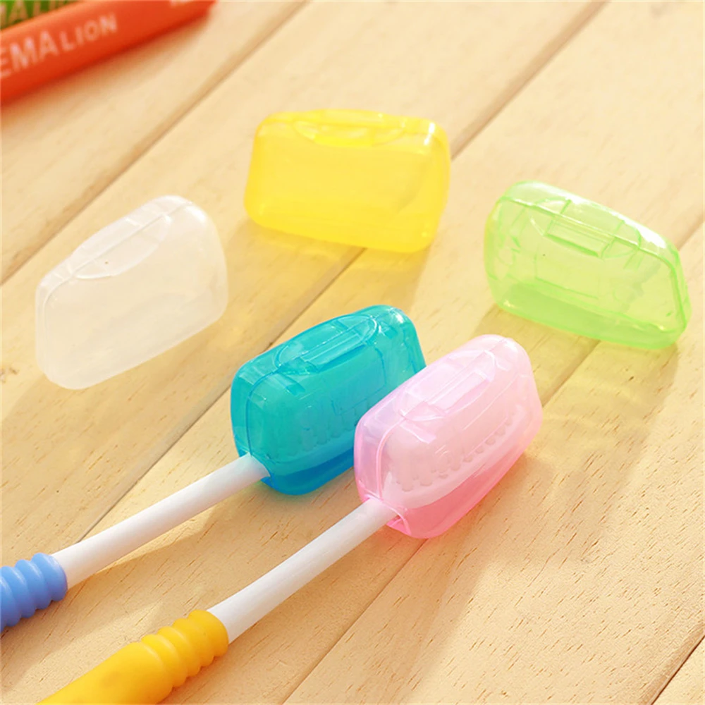 195pcs Travel Toothbrush Head Covers Cap Case
