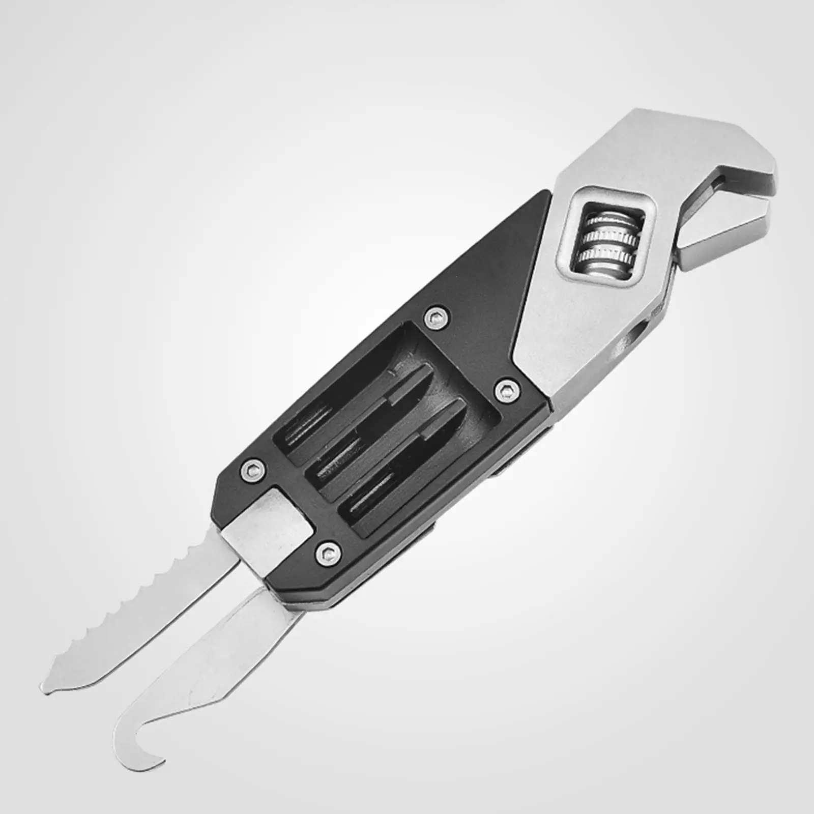 

Регулируемый гаечный ключ с отверткой и сумкой для хранения