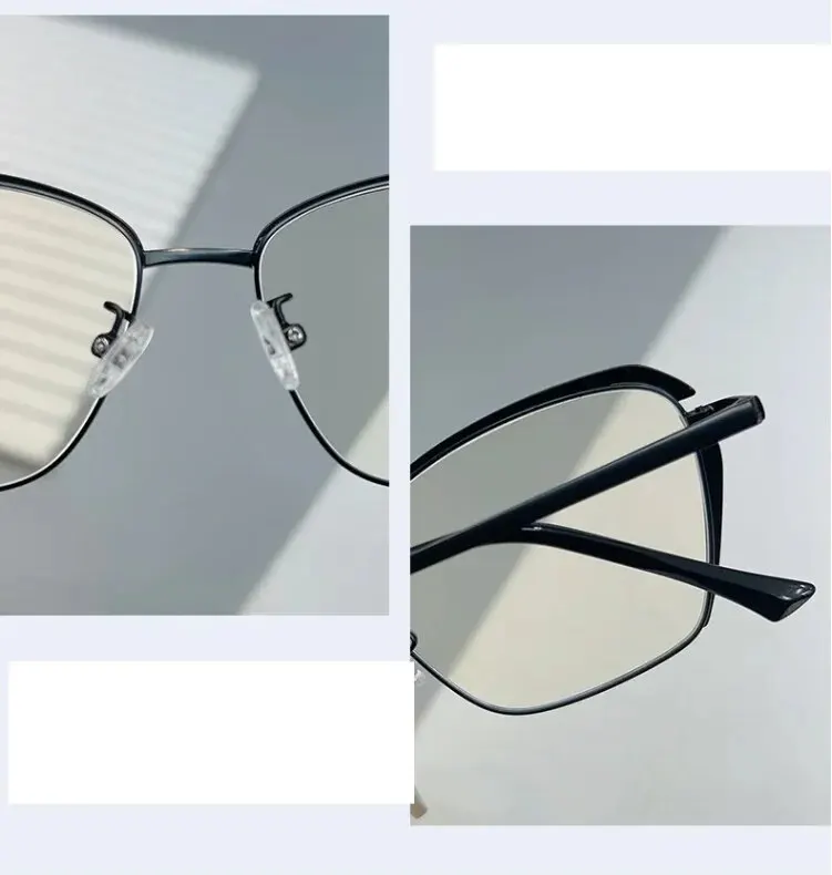 Metall mode Anti-Blau-Brille Rahmen einfach bemalte Retro-Männer-und Frauen brille – Detail 4