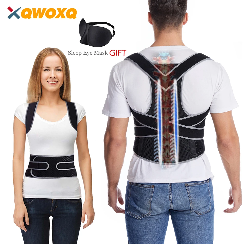 

Posture Corrector Back Posture Brace Clavicle Support Stop Slouching and Hunching Adjustable Back Trainer Unisex Correction Belt