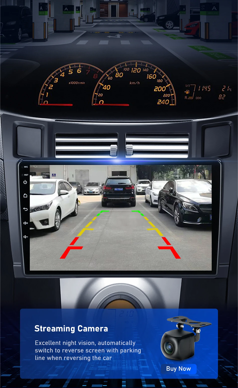 Srnubi Android 14 Autoradio für Toyota Yaris 2005-2012 Multimedia-Player 2din Carplay Auto Stereo GPS Head Unit Navigatore Audio – Detail 24