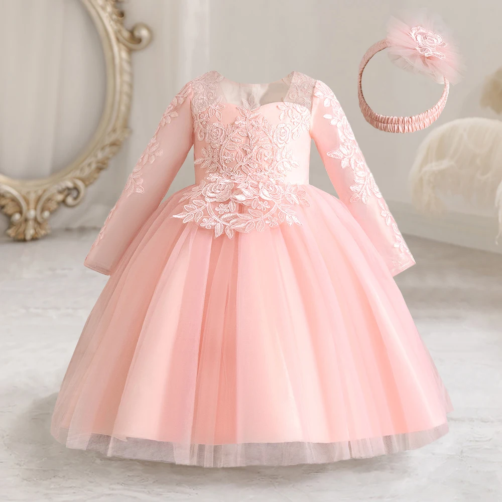 Party Girls Dress Christmas  Bridesmaid Princess Kids Dresses for Girl Wedding Birthday Gown