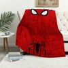 Fashion Cartoon S-Spider-Man Cool Blanket Plush Nap Sofa rug for Living Room Warm Office Bedroom Birthday Home Travel Kid Gifts 2