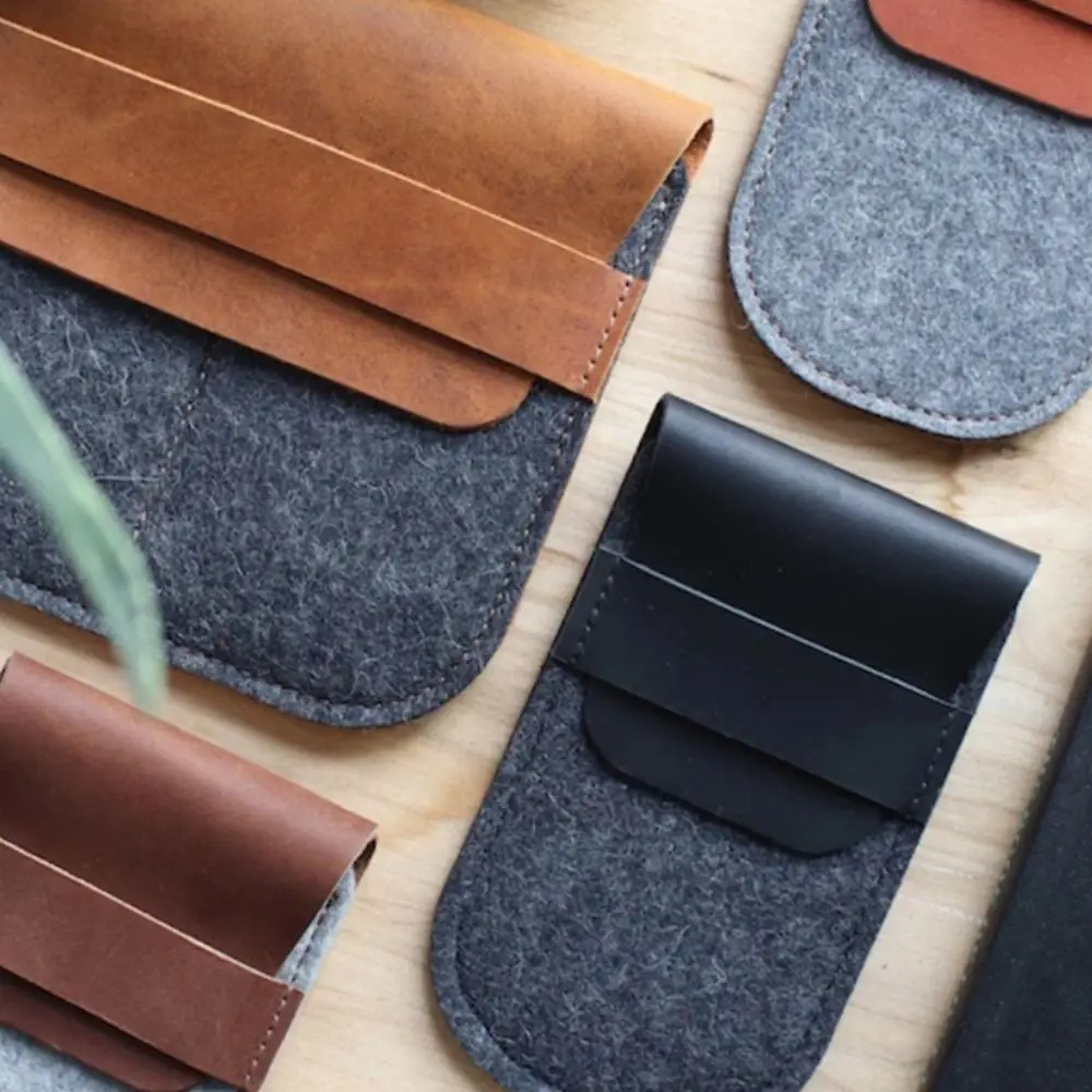Dust Protect Gift Felt Leather Organizer Watch Case Watch Pouch Storage Bag Protection Bag For Travel