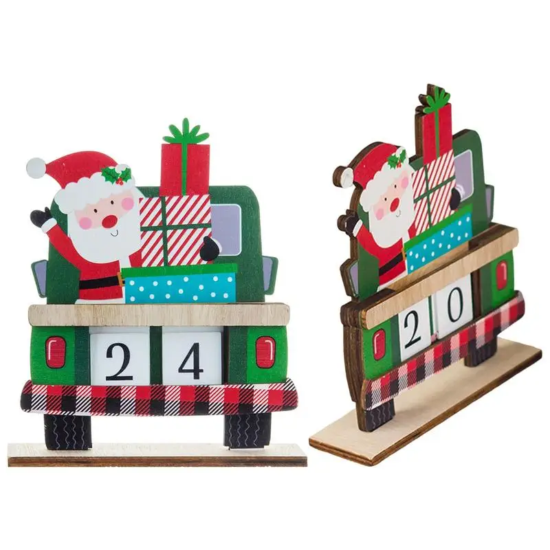 Christmas Wooden Advent Calendar Christmas Advent Calendar Car Wooden