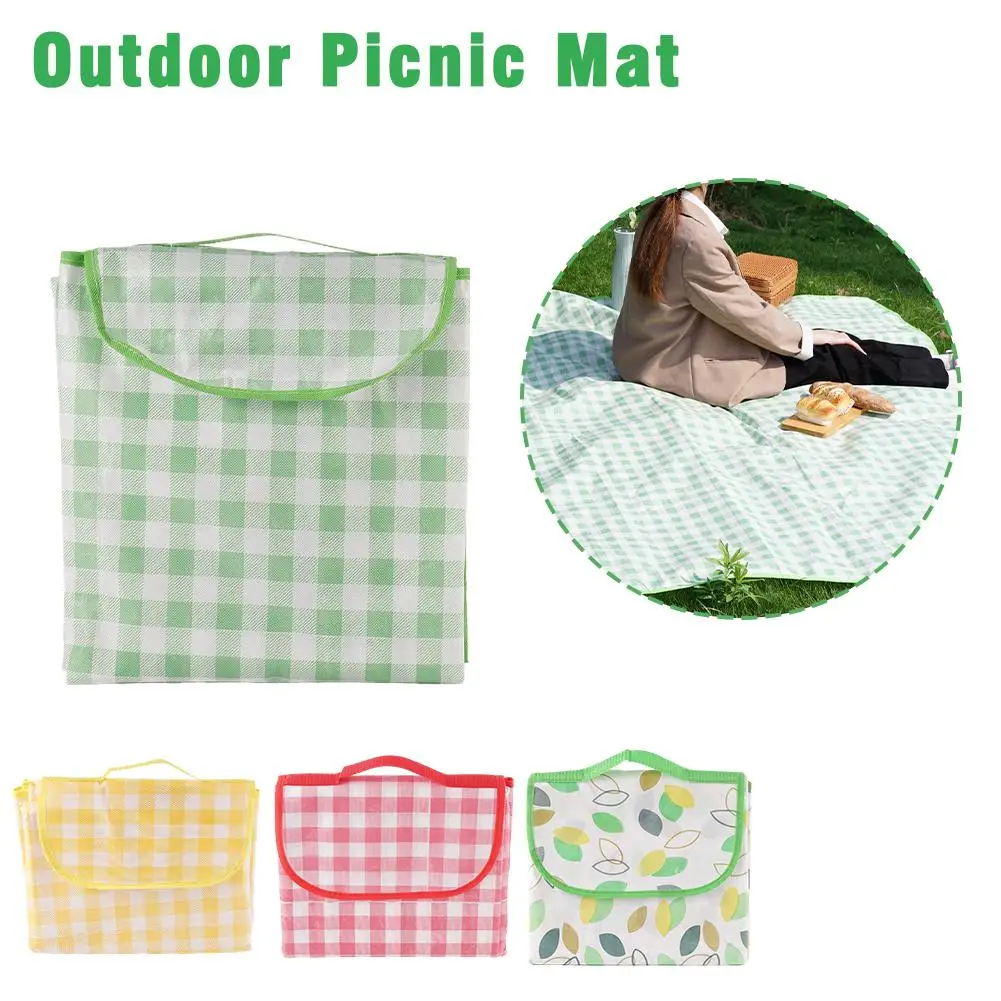 

1.5*2m Outdoor Picnic Mat Waterproof and Moisture-proof Beach Tablecloth Camping Field Mat Mat Portable Blanket Foldable To U7B6