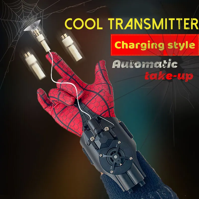 Spiderman Web Shooters Spider Man Wrist Launcher Upgraded Version Peter  Parker Cosplay Gadgets Set Toys for Children Gift Kids