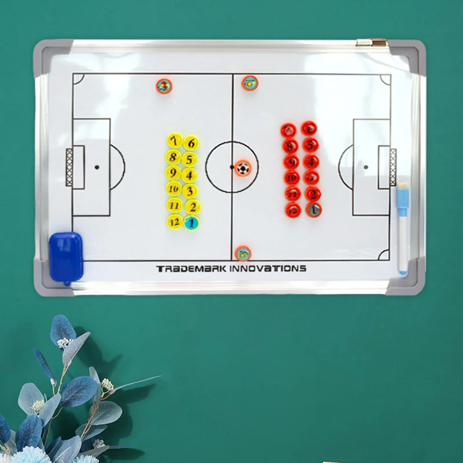 Soccer Coaches Board Portable Magnetic Soccer Whiteboard for Soccer Training