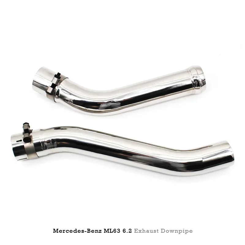 Head Section High flow Pipes branch downpipe Exhaust Pipe with catalyst For Mercedes-Benz ML63 AMG 6.2L
