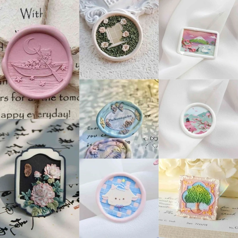 New Fire Seal Seal Head Bow Rose Floyd Cute Sheep Embossed Invitation Envelopes Sealed Copperhead Diy Stamp Toy