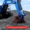 In Stock HUINA RC Excavator With Light 1558 Remote Control Car Alloy 11CH 1/18 Crawlers Engineering Vehicle Toys As Boy Gift 3
