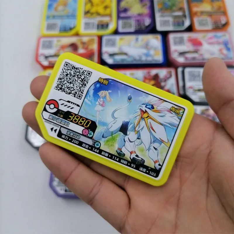 TAKARA TOMY Pokemon Ga ole Disks Arcade Game QR P Card Campaign Special Disk Legend Zygarde Palkia Dialga Universal Korean