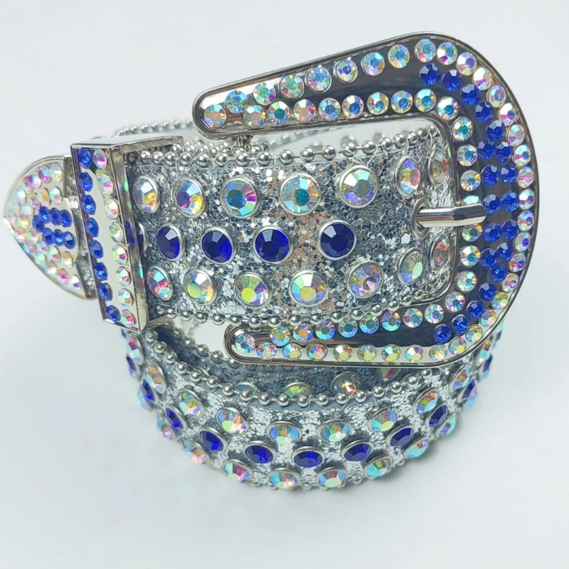 

Luxurious Buckle Waist Belt Adult Western Full Sequin Adjustable Belt