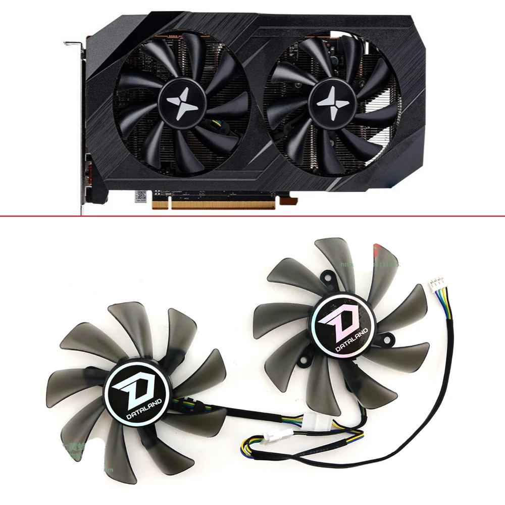 Nuova Ventola Di Raffreddamento Da 2 Pezzi 85Mm 4Pin Ga92S2U Rx6500 Rx6600 Gpu Ventola Per Dataland Rx 6600 Xt Rx 6650 Xt Sostituzione Della Ventola D
