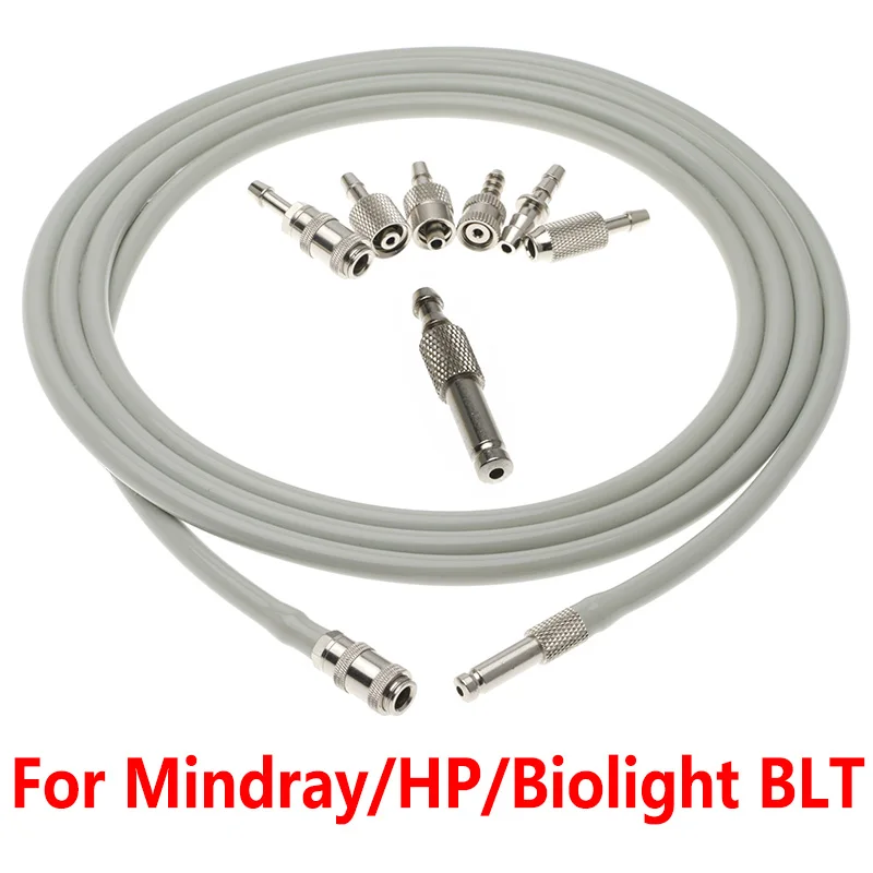 Per Hp/Mindray/Biolight Blt/Penlon Monitor Paziente Tubo Flessibile Dell'Aria Nibp Con Connettori Metallici E Spina Tubo Singolo Esteso 3M.