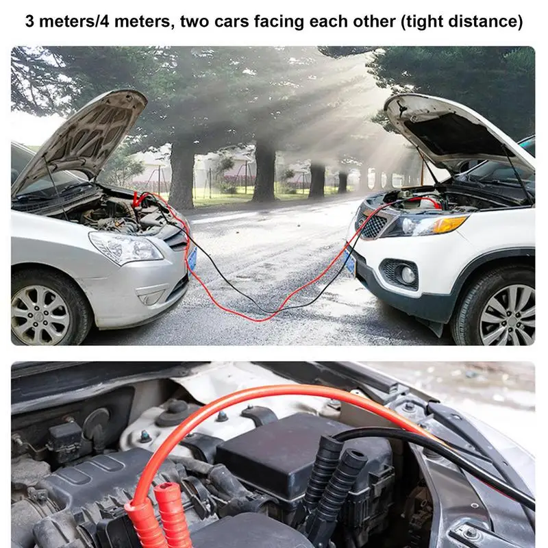 Jumper Cables Heavy Duty 1500A 3m/4m Car Battery Jump Leads Booster Cables Jumper Copper Wire Automobiles Battery Accessories jumper cables car battery jump cable