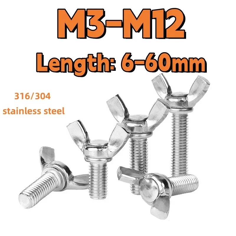 Volano Bmw Viti Ad Ala In Acciaio Inox DIN 316 - Misure M3, M4, M5, M6, M8, Per Serraggio Manuale Senza Attrezzi Viti Per Fissaggi Manuali - Foto 8