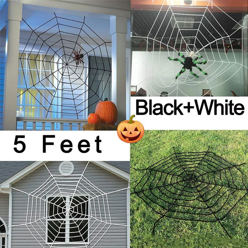 Halloween Spider Decoration Outdoor Black Soft Hairy Scary Spider Realistic Large Spider Props for Home Yard Party Decoration