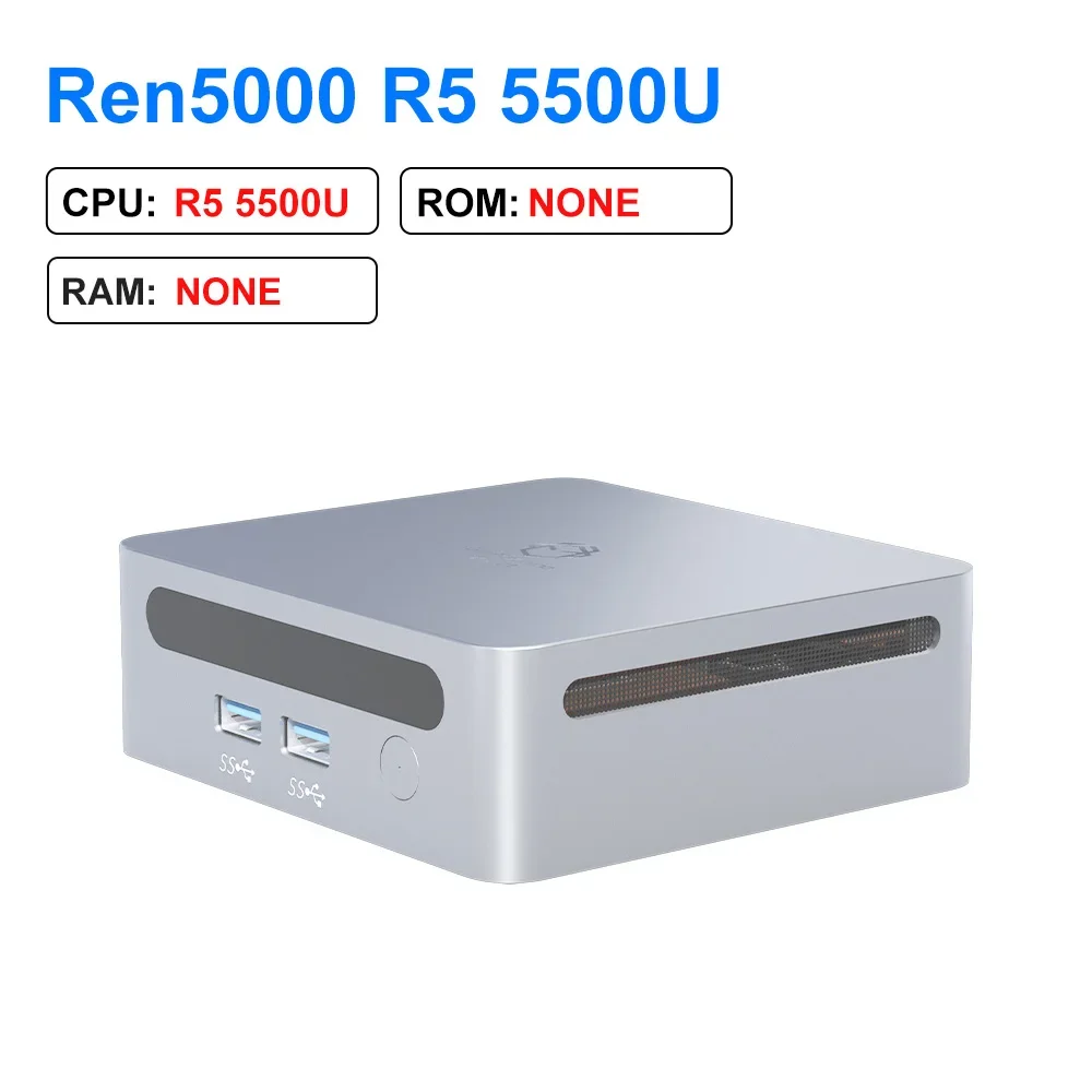 GenMachine Mini PC Ren5000 5500U AMD Ryzen5 5500U CPU 2.1GHz Up to