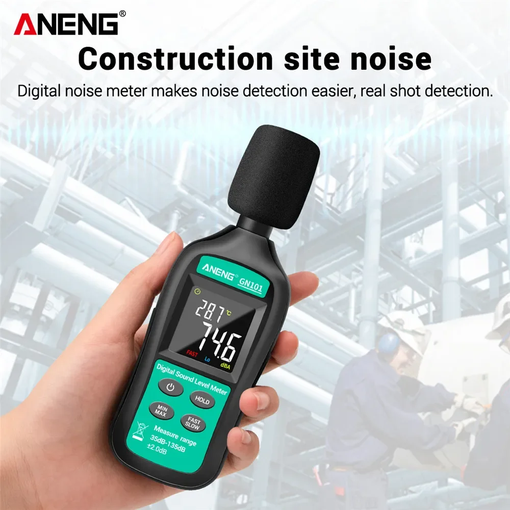 ANENG GN401 Mini Temperature Humidity Meter Handheld No Contact Precision  Digital Air Thermometer Hygrometer Gauge Tester