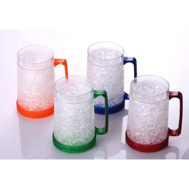 thumbnail image 2 of Set Of 2 Double-Walled Freezer Beer Mugs With Gel Core – Keeps Beer Cold Longer 2 of 13
