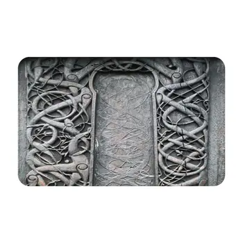 Urnes Stave 조각 카펫 도어매트, 목욕 매트