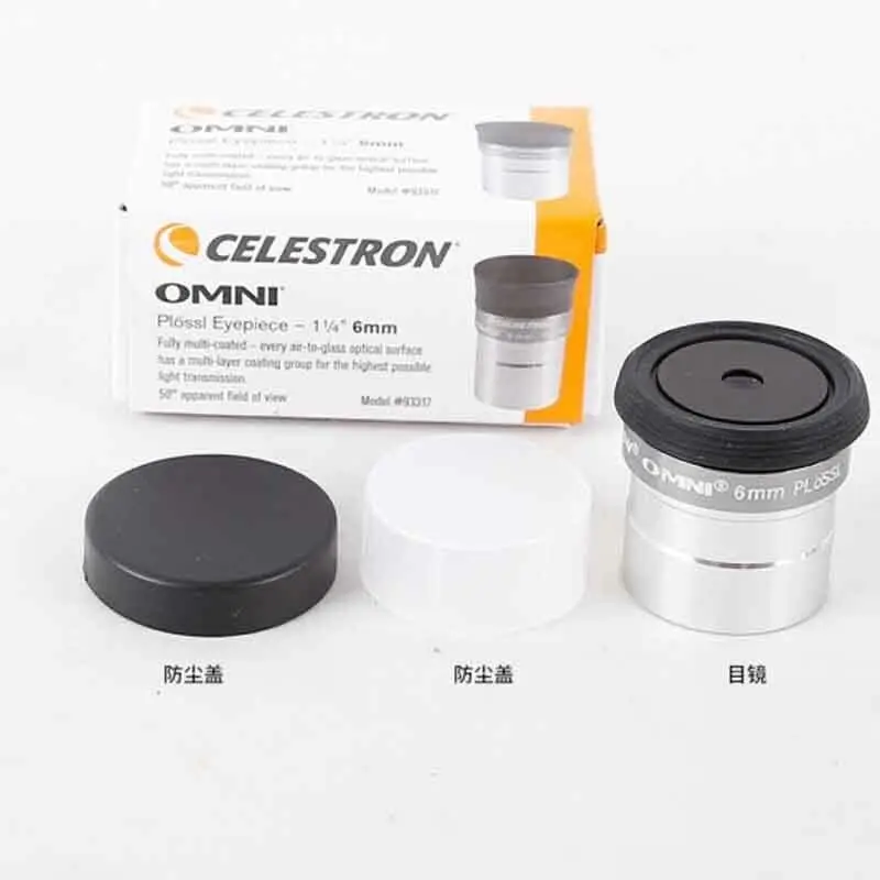 

Celestron 1,25 "6 мм Omni серии окуляр объектив четыре элемента Plossl для Astro телескоп аксессуары