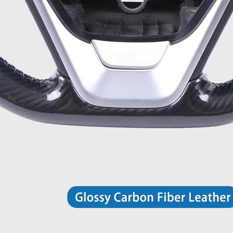 Gloss Carbon Fiber Car Steering Wheel Grip Cover