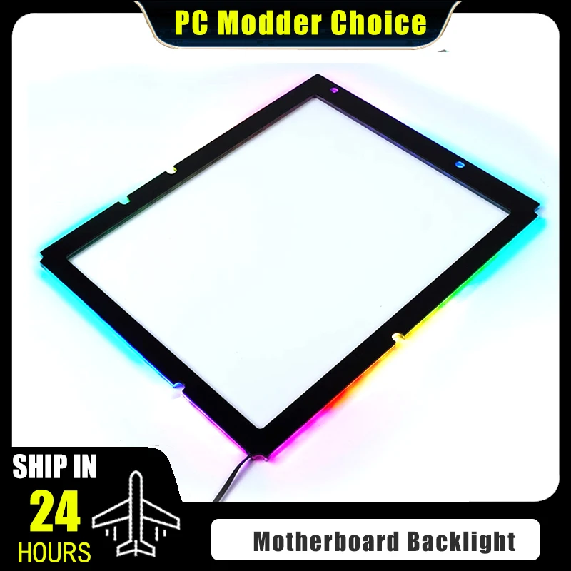Desktop PC MB Backplate RGB Decorative Lightboard ATX/MATX/ITX Motherboard Back Light Light-emitting 5V ARGB SYNC - 1