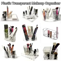 Transparent Acrylic Makeup Organizer Cosmetic Brush Storage Box for Eyebrow Pencil Lipstick Nail Polish Plastic Beauty Egg Case 1